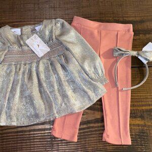 New Tommy Bahama Girls Size 12 Months Outfit